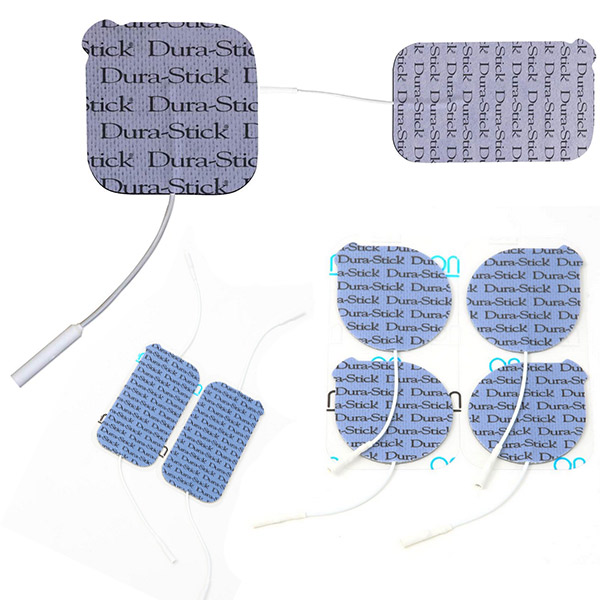 Électrodes carrées à snap Dura stick Plus Cefar Compex 50 x 50 mm